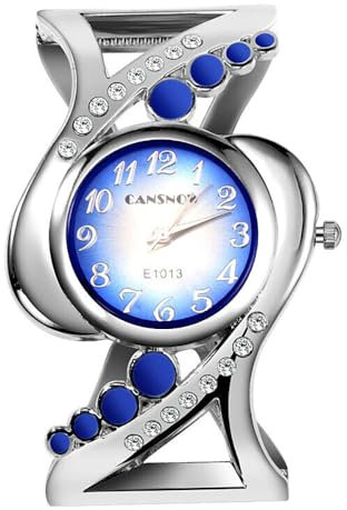 CANSNOW Spangenuhr Damen - Modische Armbanduhr Gold und Silber | Stilvolle Uhr