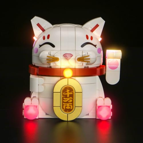 Led Licht Set Kompatibel mit Lego 40813 Lucky Cat (Kein Modell), Dekorationsbeleuchtungsset Compatible with Lego Lucky Cat Kreative Spielzeug
