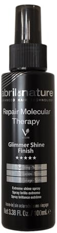 abril et nature - Spray finalizador para dar brillo y suavidad al cabello Glimmer Shine Finish Molecular Therapy - Controla el encrespado - Hidrata y Repara en profundidad - Pelo más sedoso - 100ml