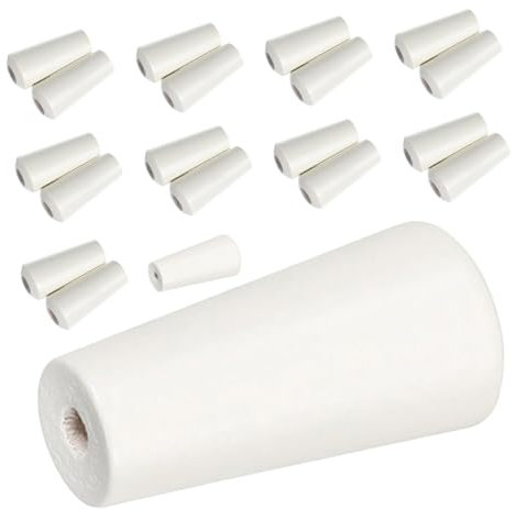 GETAJGHSD 20piezas Pomos De Cordón Madera Cremosos para Persianas Tirador Colgante Compatible con Cortinas Romana y Decoraciones De Hogar Oficinas