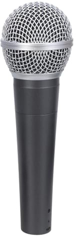 XuQiZZpp Micrófono vocal dinámico con cable para actuaciones escénicas con soporte de choque neumático y patrón de captación cardioide, micrófono vocal dinámico cardioide