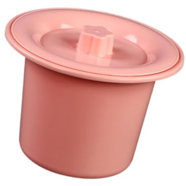 perfeclan Escupidera con tapa, orinal, cubo inodoro de noche, orinal, cubo inodoro para el hogar, dormitorio de mujer, Rosa