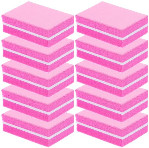 CTIRCHIU Bloques Pulidores de Uñas de Doble Cara de Esponja para Manicura Profesional, 50 Piezas, Fáciles de Sujetar, Ideales para Pulir Uñas de Manos y Pies en Casa