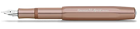 Kaweco AL SPORT Füllhalter Rosé Gold I Premium Aluminium Füllfederhalter für Tintenpatronen mit hochwertiger Stahlfeder I Füllfederhalter 13 cm I Federbreite: F (Fein)