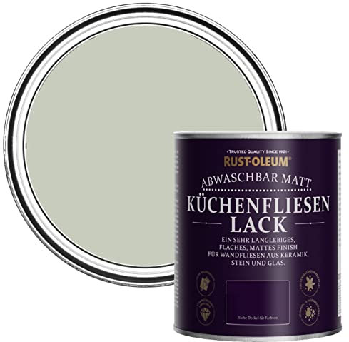 Rust-Oleum Wasserabweisender Küchenfliesenlack in mattem Finish -Aloe 750ml