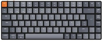 Keychron K3 Teclado Mecánico inalámbrico Ultra-Delgado, 75% Diseño Teclado Bluetooth/USB with White Backlight, Hot-swappable Low-Profile Keychron Optical Brown Switch para Mac Windows (ES Layout)