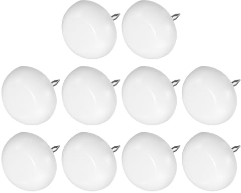 METALLIXITY Puntas para Muebles (15mm) 30 Piezas Deslizadores de Plástico Circular para Patas de Sillas - Protectores de Suelo para Sillas y Sofás Blanco