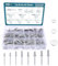 HSEAMALL 650 rivetti ciechi con rondelle, 8 misure M3-M5 rivetti in acciaio inox per fai da te, automotive, strumenti, mobili