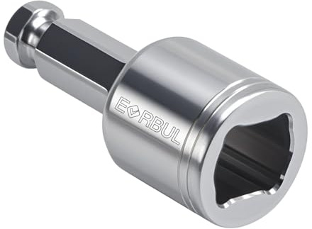 EVRBUL Ice House Castle Fish House Winch Adapter for Cordless Drill, 630 Stainless Steel,One-Piece Construction,Heat Treated