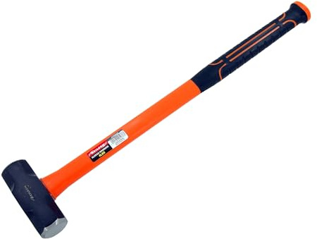 Neilsen 4lb Sledge Hammer with 55cm Fibreglass Handle, Total Length 60cm – Ideal for Demolition and Construction Work