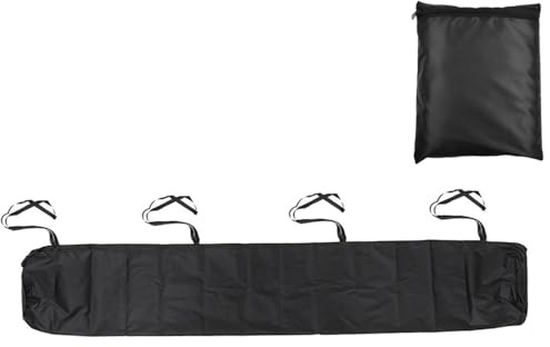 6M Cubierta de toldo Oxford 420D para toldos, para invierno, impermeable, almacenamiento para toldos, con bolsa de almacenamiento, color negro, 6 m