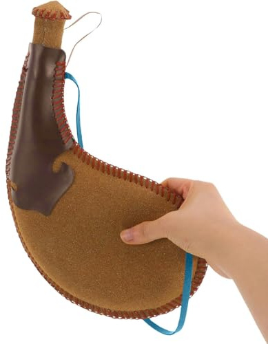 Bota Wine Bag - 30 cm spansk flaska, vintage vattenhud, bärbar lätt påse | Pu-läder, kompakt dryckeshållare, förseglad behållare med rem för medeltida kostymtillbehör