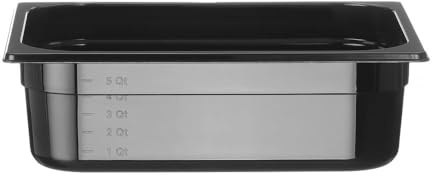 HENDI Recipiente Gastronorm 1/2 - PC - Negro - 6.5 L - 325x265x(H) 100 mm