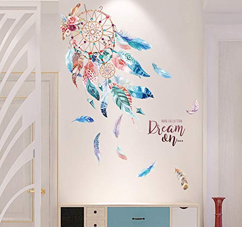 EXQULEG WandSticker? DIY Klebend Blumen Set,Wandsticker Blumen, Wandbild: 150x108 cm, Deko für Wohn-Schlafzimmer Kinderzimmer Küche Flur (F)