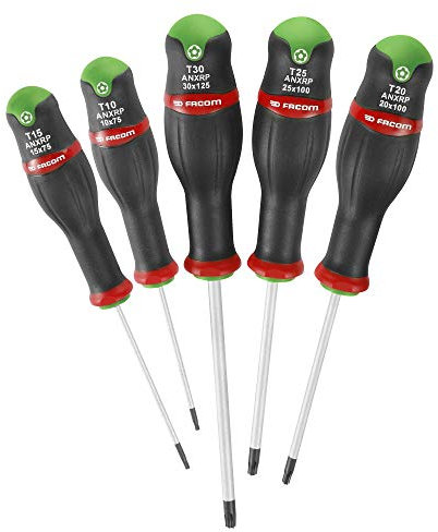 Facom ATXRP.J5 Jeu de 5 TOURNEVIS PROTWIST® pour vis TORX PLUS® Tamper Resistant