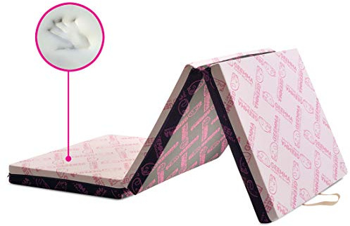 GEEMMA s.r.l. Materassino MEMORY 90x200 Cm pieghevole Futon Alto 11 Cm che piegandosi, diventa anche comoda seduta. Tessuto Anallergico sfoderabile e lavabile.