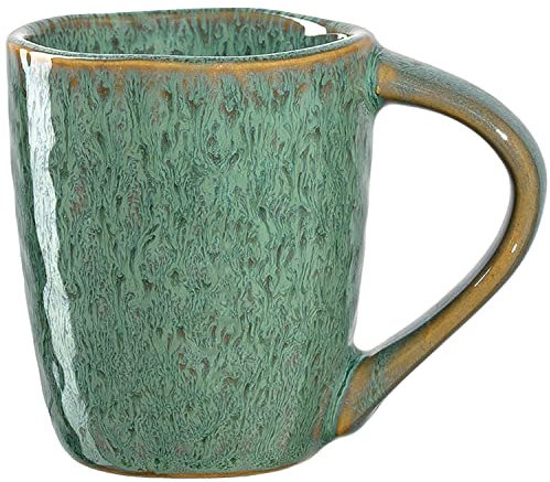 Leonardo Matera Espresso-Tasse 1 Stück, spülmaschinengeeignetes Espresso-Glas, 1 Mokka-Becher aus Steingut, Keramik-Tasse, grün 90 ml, 018597