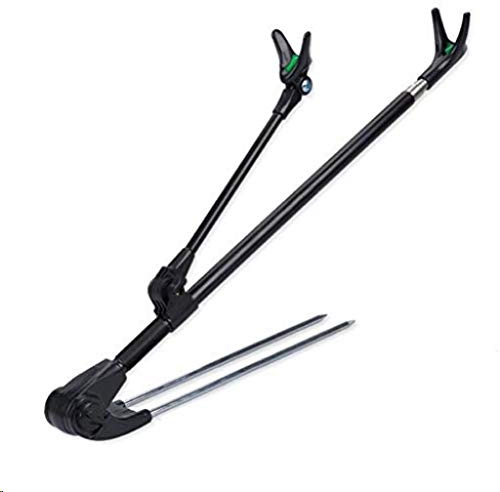 BSTCAR Stainless Steel Fishing Rod Holder - Adjustable Foldable Bank Stand, Suitable for Most Fishing Rods Up to 2.1M