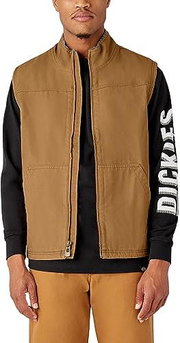 Dickies Men's Duck Canvas High Pile Fleece Lined Vest Vest