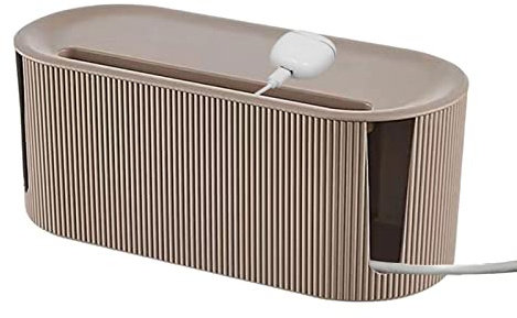 Renchey Boîte De Rangement pour Câbles, Boîte Cache Câble, Organisateur du Cordon De Boîte, Garder Les Câbles Bien Rangés, Organisateur Câbles pour La Gestion des Câbles Et des Cordons