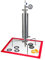 Bonxrdun Closed Loop Extraktor 90g Vakuumkammer Doppelschicht Edelstahl Vacuum Chamber mit Manometer Vakuumkammer mit Stativ zur Extraktion von Essenzen aus Pflanzenblättern Labor