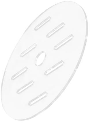 Cvutovo Fish Tank Cover Acrylic Aquarium Lid Round Diameter Anti-Escape Protective Plate for Fish Bowls and Home Aquariums 5.9 Inch
