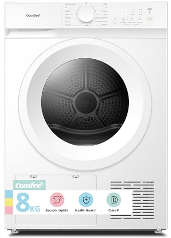 COMFEE' Secadora Bomba de Calor, 8KG, Clase D, Secado rápido, CD08EHP05W