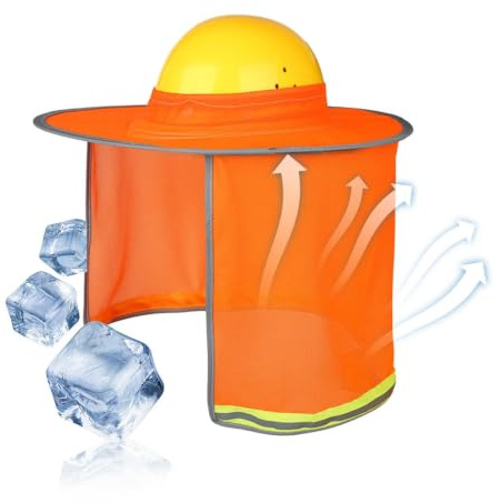 Visera Solar para Casco De Seguridad Protector Transpirable Impermeable