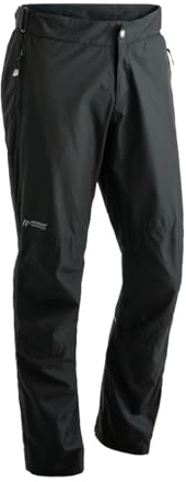 Maier Sports Raindrop M, Herren Wanderhose, Wasserabweisende Outdoorhose für Trekking und Hiking, PFC-frei, mTEX Wetterschutz und Silverplus Netzfutter, Schwarz, 27 (W38/L31)