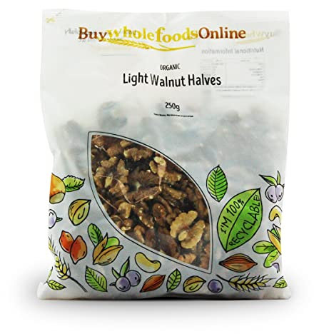 Organic Walnuts Light, Halves 250g (BWFO)