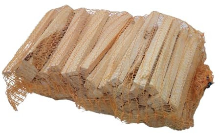 BURI Environ 3,5 kg de bois d'allumage, de 20 cm chacun, séché dans un sac, bois de conifère, pin épicéa, bois de chauffage, bois d'allumage, bois d'allumage, bois de cheminée, poêle, feu de camp,