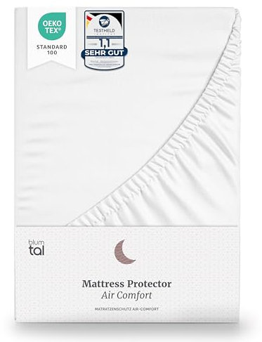 Blumtal® Matratzenschoner 100x220cm - Matratzenschutz 100x220 cm wasserdicht - Oeko-TEX zertifizierter Matratzenschoner 100x220 wasserdicht - knisterfreier Schutz Matratze - Bettschoner 100x220 cm