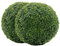 Generisch 4er Buchsbaumkugel 28 cm, Buchsbaum Kugel UV-beständig, Formschnitt Kunstpflanze Dekopflanze, Buchskugel Künstliche Pflanze, dekorative Kugelpflanzen für Haus Garten Hochzeit (2er)