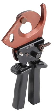 Tijeras de Cable de Trinquete 300 Mm2 - Cortador Alambre Grado Industrial | Herramienta Hardware Operada a Mano para Corte Cable Precisión