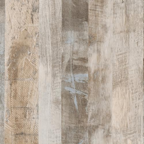 YENHOME Papier Peint Effet Tasseau de Bois Vinyle Adhesif 60x300cm Marron Clair Tapisserie Murales Papier Peint Autocollante pour Chambre Imitation Bois Rouleau Adhesif Salon Salles de Bain Vintage