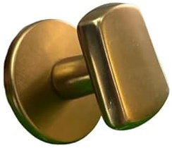 PORTE ITALIANE, Pomo para puertas exteriores de entrada, diámetro 55/40 mm, tuerca de fijación incluida, marco