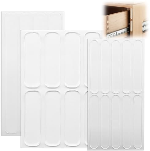 Tampon élastique en caoutchouc transparent autocollant pour poignée de porte - Amortisseur en silicone - Absorbe les chocs - Transparent - Idéal pour canapé, armoire, porte - Protège les meubles et