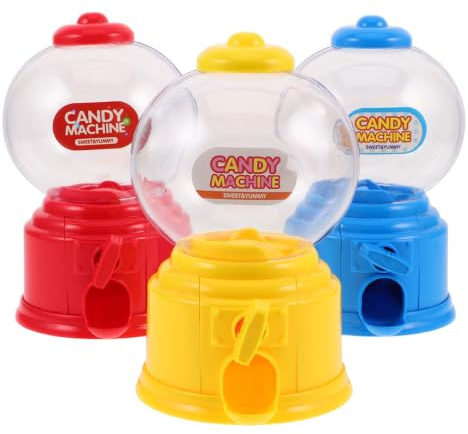 Toddmomy Mini máquina de Dulces portátil de 3 Piezas, dispensador de plástico con diseño Lindo y Funcionamiento confiable para cumpleaños y reuniones Familiares