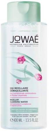 Jowaé Acqua Micellare Struccante Viso e Occhi con Peonia Imperiale, per Tutti i Tipi di Pelle, anche Sensibile, Formato da 400ml