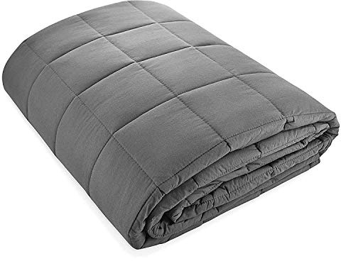 viceroy bedding Weighted Blanket For Adults - Premium Material 100% Cotton - Autism Sensory Heavy Weight Blanket for Sleep, Reduces Anxiety, Insomnia (Adult Size - 155cm x 200cm - 11.3 kg (25lb)