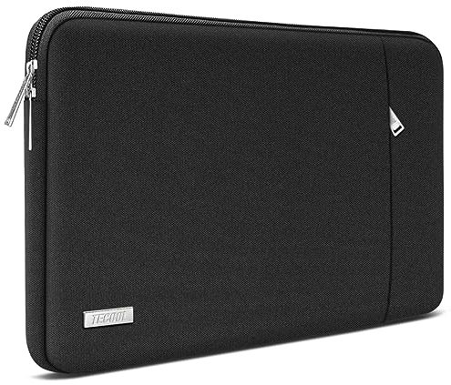 TECOOL Laptoptasche 15,6 Zoll Laptophülle,Spritzwasserfest Notebooktasche 15.6, Stoßfestes Laptop Schutztasche für 15-15,6 HP Dell Lenovo Thinkpad Ideapad Acer ASUS Chromebook Samsung,Schwarz