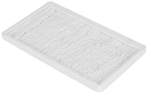 Stampo in silicone per fondente a forma di corteccia d'albero, per decorare torte di fondente, per la casa, bianco