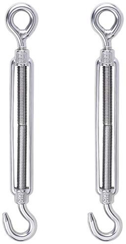 WiMas M10 – Tensor de cuerda de alambre de acero inoxidable 304, tensor de cuerda ajustable, paquete de 2