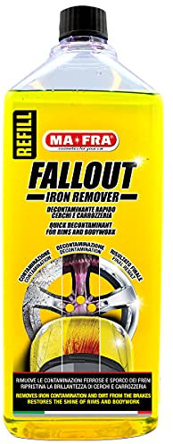 Ma-Fra, Fallout Iron Remover, Decontaminante Rapido, Elimina i Residui Ferrosi dalla Carrozzeria e Cerchi in Lega Auto, Confezione da 1000 ml