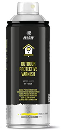 Montana Colors MTN PRO Barniz Protector Exterior Satinado, Spray 400ml, El embalaje puede variar