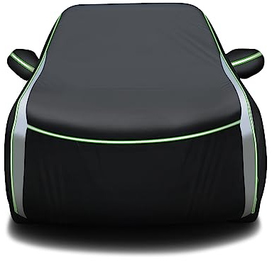 Cartist 420d Car Cover Fits for Toyota Highlander 2001-2024 2025 2026 All Weather Car Covers Outdoor for Highlander Accessories, Waterproof SUV Car Cover with Zipper & Reflective Safety Strips
