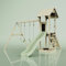 Rebo PolarPlay Tower Kids Wooden Climbing Frame - Swing Kari Sage