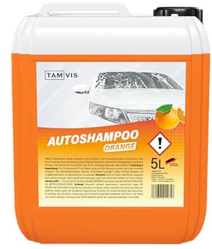 Autoshampoo 5l Konzentrat mit Orangenduft von TAMVIS - pH-neutral & besonders schonend für Versiegelungen und Beschichtungen