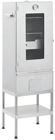 ZEYUAN Räucherofen mit Tisch Verzinkter Stahl, Smoker, Tischräucherofen, Räucherschrank, Reifeschrank, Kaltrauchgenerator, Räucherschnecke, Räucherhaken 3187616