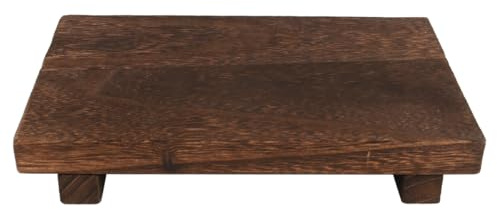 Tiardey Dark Brown Wood Soap Tray for Kitchen Sink and Bathroom Counter Rustic Wooden Trays for Soap Display Vanity Counter Sink